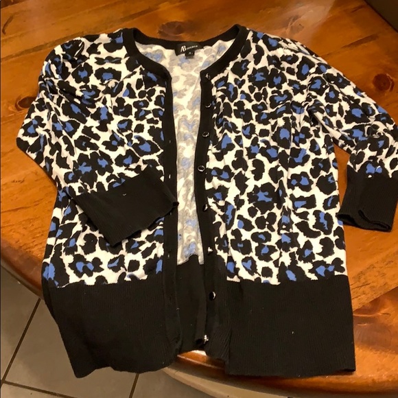 womens animal print cardigan